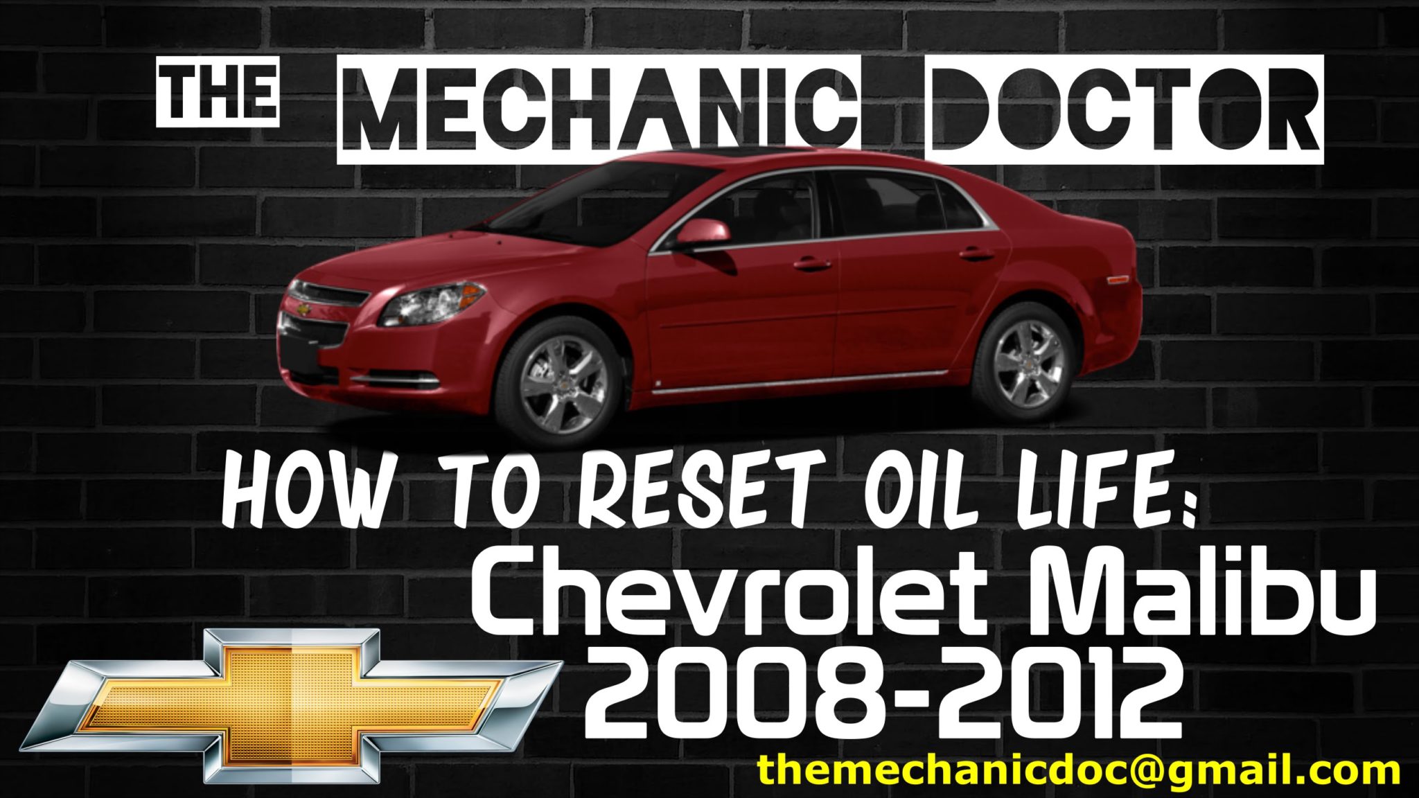How to reset oil life Chevrolet Malibu 2008, 2009, 2010, 2011, 2012.